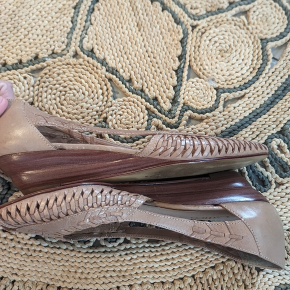 Vintage Mini Wedge Heel Sandals - Picture 8 of 11